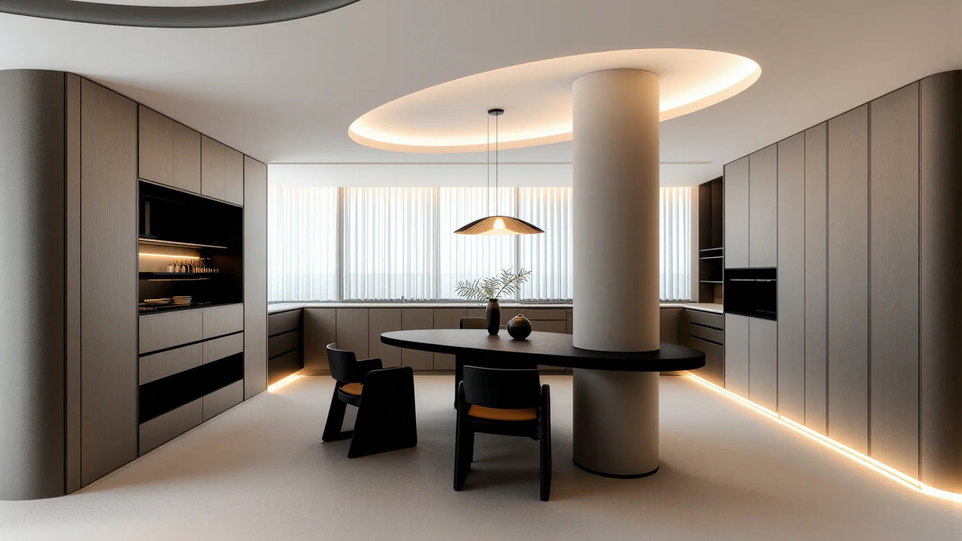 意式極簡風(fēng)，開放式布局與中性色營造質(zhì)感家居