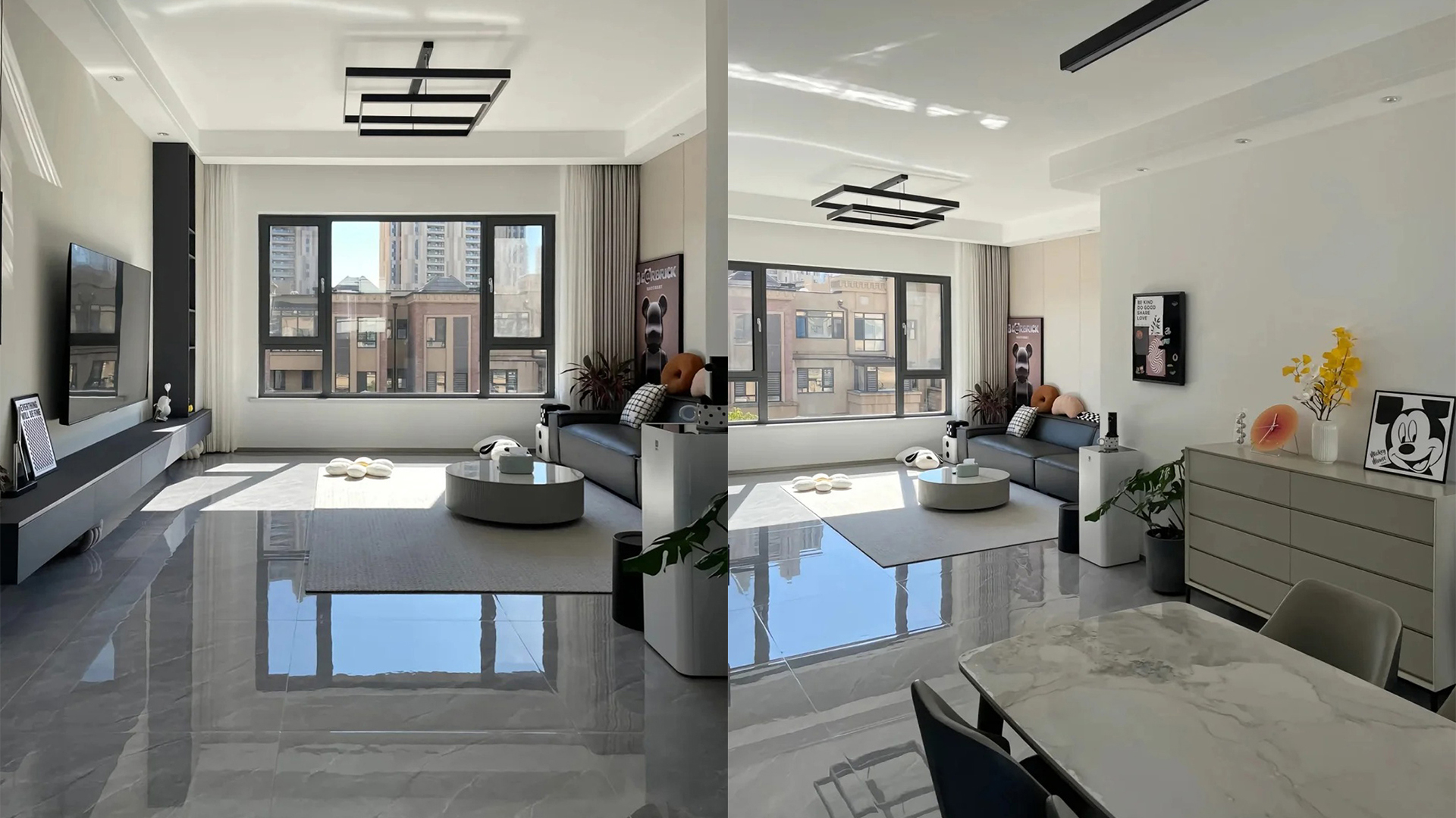 現(xiàn)代簡(jiǎn)約風(fēng) | 中性色調(diào)自然光線的開放式優(yōu)雅空間